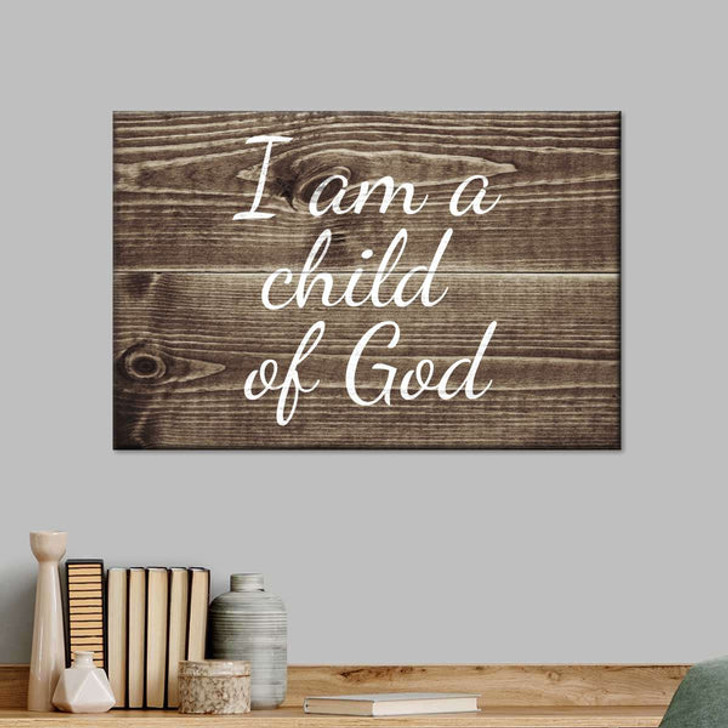 Child Of God Canvas Wall Art - Christian Canvas Wall Art - Religious Wall Art Canvas