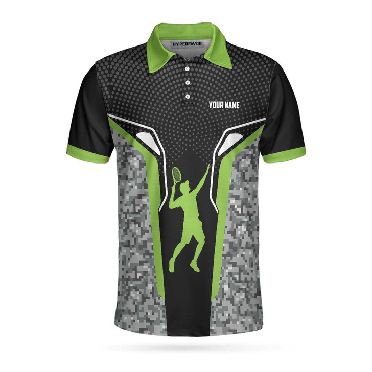 Custom Personalized Tennis Men Polo Shirt, Eat Sleep Tennis Repeat Custom Polo Shirt, Cool Tennis Shirt For Men, Tennis Gift For Men