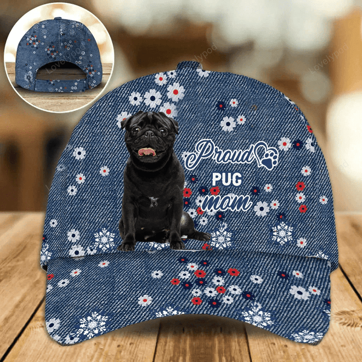 FUNSTUFFPRINT Baseball Cap Dog Mom, Classic Dog Mom Cap Hat, Women's Cap Hat, Cap Hat For Dog Lovers-SBC-11156