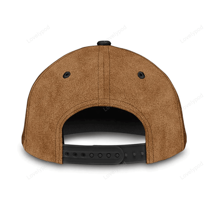 FUNSTUFFPRINT Personalized Cow Cap for Farmer, Cow Hat for Dad and Mom Heart Shape 3D Cap for Husband