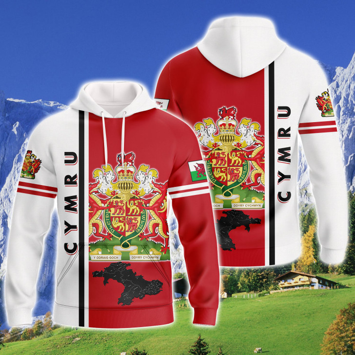 FUNSTUFFPRINT Cymru  3D Hoodie and Zip Hoodie
