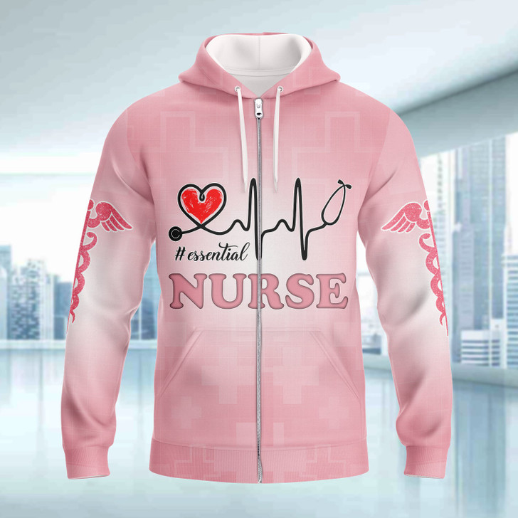 FUNSTUFFPRINT Nurse   3D Hoodie and Zip Hoodie