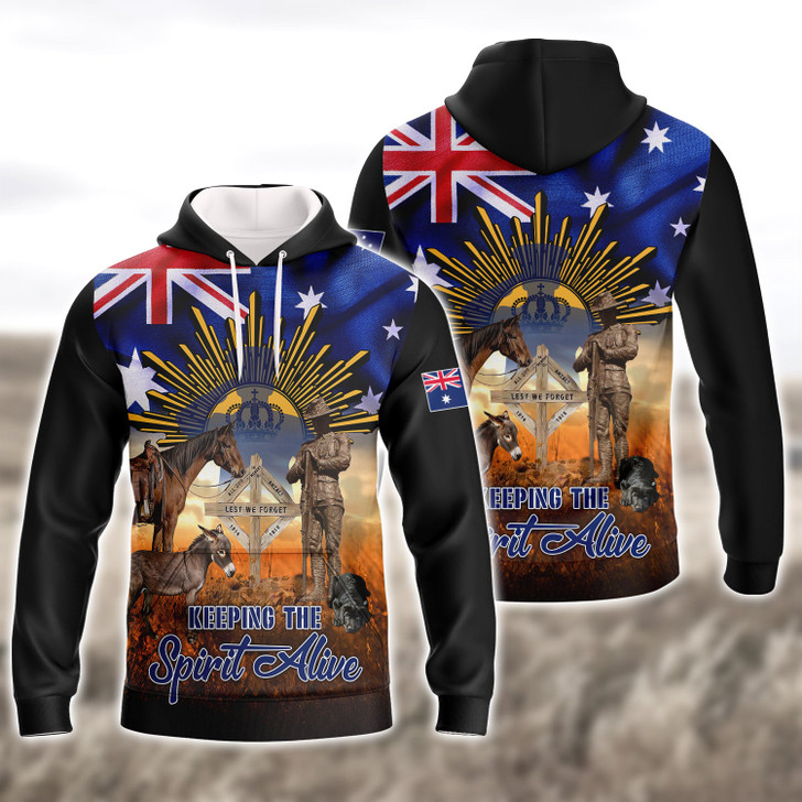 FUNSTUFFPRINT Keeping The Spirit Alive 3D Hoodie and Zip Hoodie