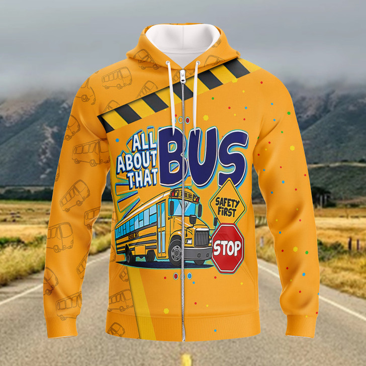 FUNSTUFFPRINT School Bus Driver  3D Hoodie and Zip Hoodie