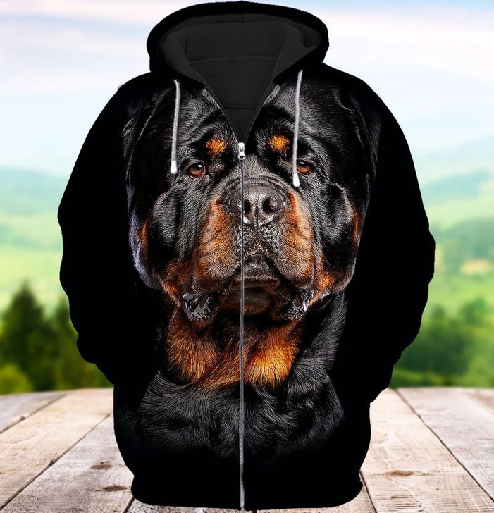 FUNSTUFFPRINT Rottweiler  3D Hoodie and Zip Hoodie