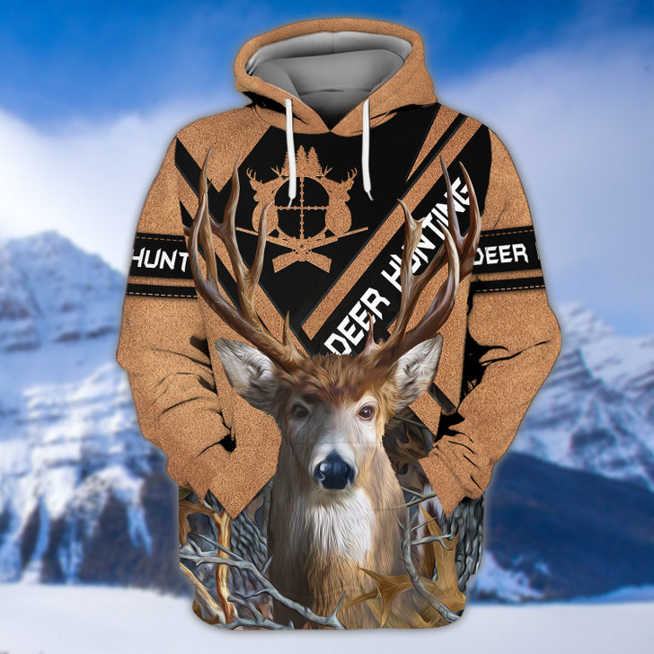 FUNSTUFFPRINT Deer Hunter 3D Shirts For Men and Women   3D Hoodie and Zip Hoodie
