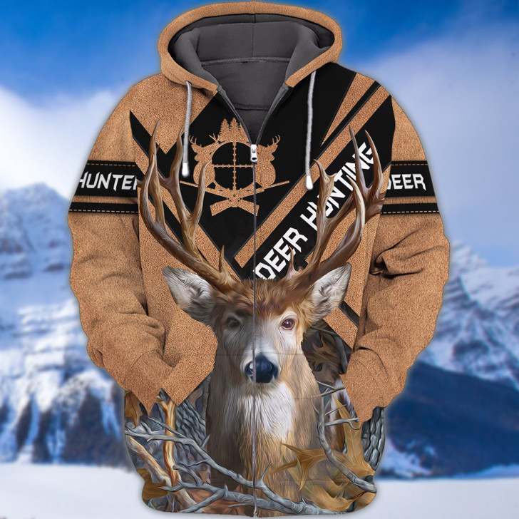 FUNSTUFFPRINT Deer Hunter 3D Shirts For Men and Women   3D Hoodie and Zip Hoodie