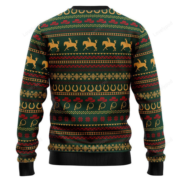 FUNSTUFFPRINT Amazing Cowboy Ugly Christmas Sweater, Christmas sweatshirt, Christmas gift Ugly Sweater