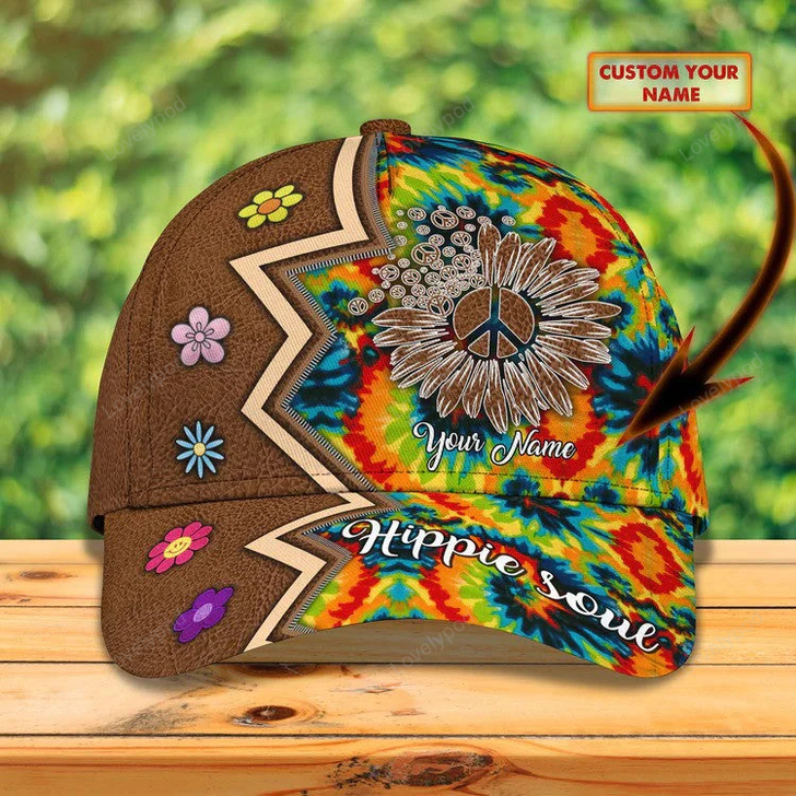 FUNSTUFFPRINT 4th of July Personalized Hippie Cap, Cute gift for Hippie Community for Girl and Man Cap Hat-SBC-11351
