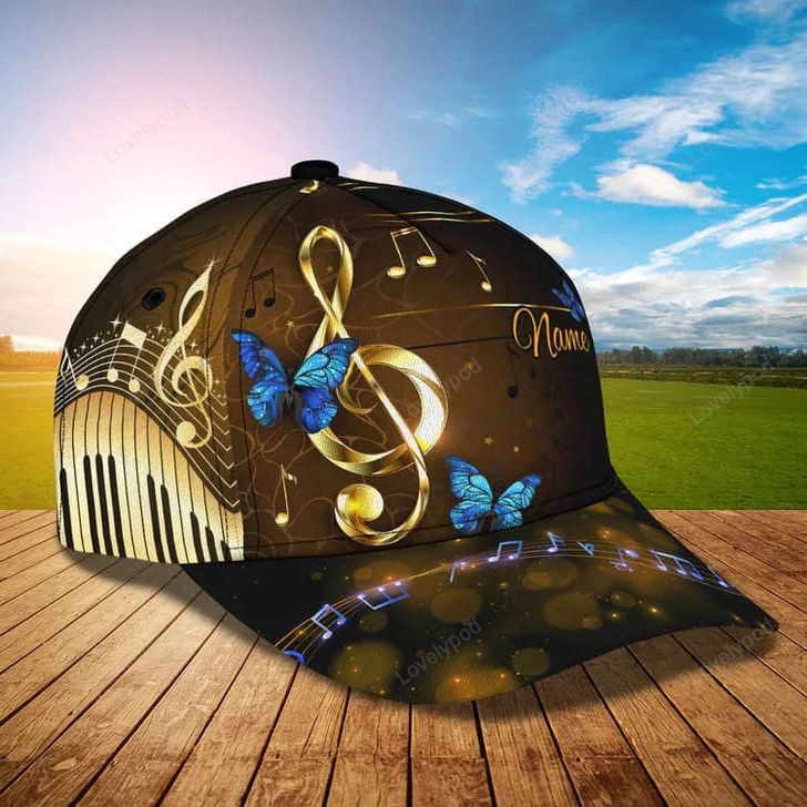 FUNSTUFFPRINT Customized Bicycle Girl Cap Butterfly Art Hat for Girl Summer Cap-SBC-11380