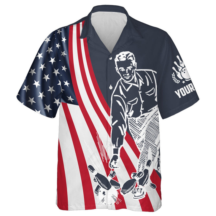 Custom Grab Your Balls We're Going Bowling Hawaiian Shirt Custom Bowling Men USA Bowling Shirt