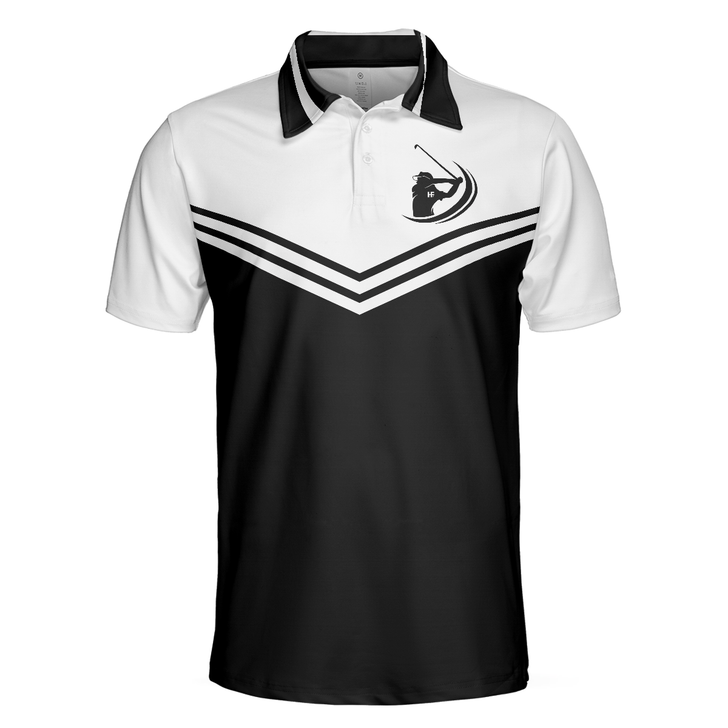Golf Men Polo Shirt, Swing Hard In Case You Hit It Short Sleeve Polo Shirt, Best Polo Shirts For Men - Perfect Gift For Men, Golfers