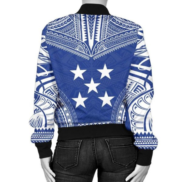 FUNSTUFFPRINT Gambier Islands Flag Polynesian Chief Women’S Bomber Jacket – Bn10 Bomber Jacket