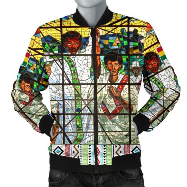 FUNSTUFFPRINT Ghana Bomber Jacket Total Liberation of Africa Men A10 Bomber Jacket
