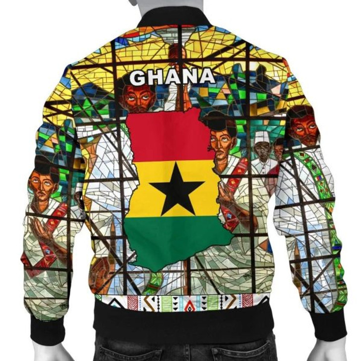 FUNSTUFFPRINT Ghana Bomber Jacket Total Liberation of Africa Men A10 Bomber Jacket