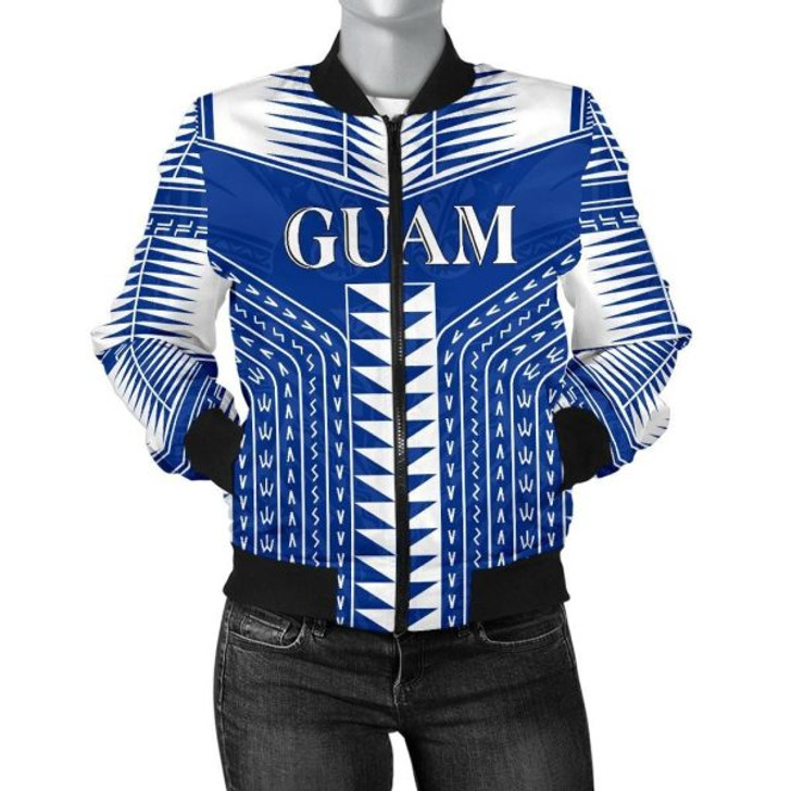 FUNSTUFFPRINT Guam Polynesia Women’s Bomber Jacket – BN12 Bomber Jacket