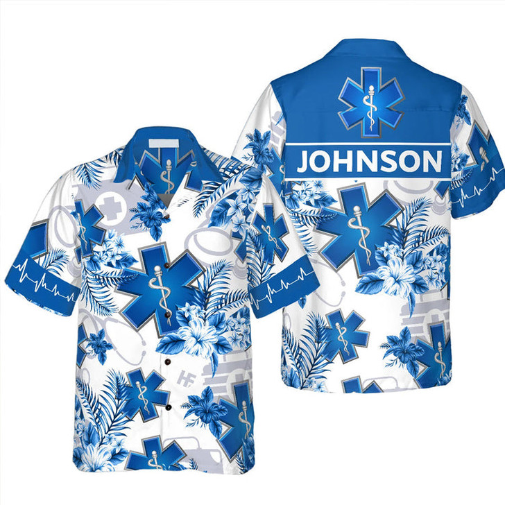 Custom Paramedic Name Custom Hawaiian Shirt