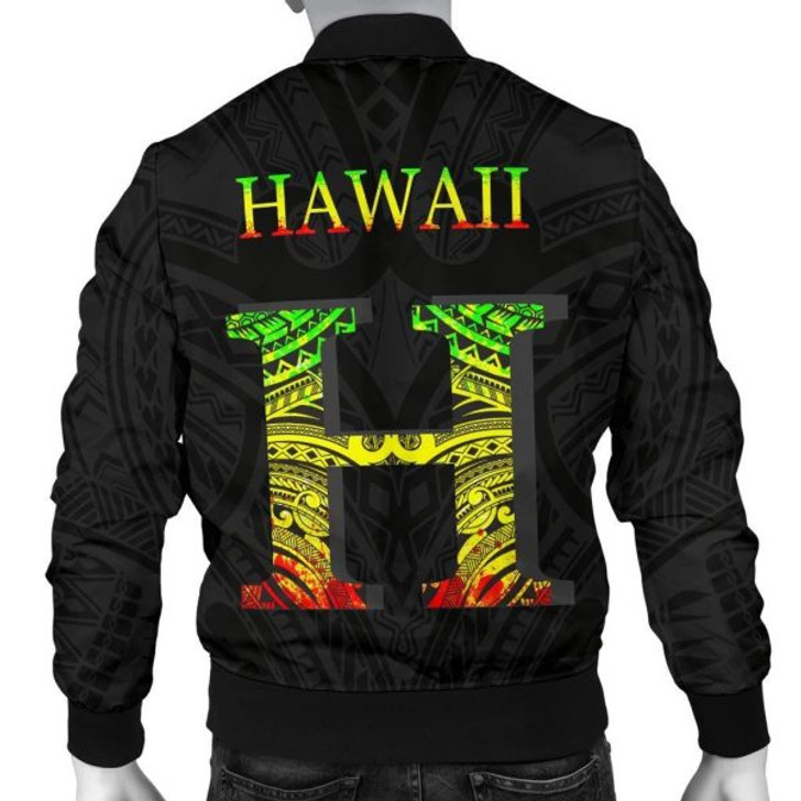 FUNSTUFFPRINT Hawaii Polynesia Men’s Bomber Jacket – BN12 Bomber Jacket