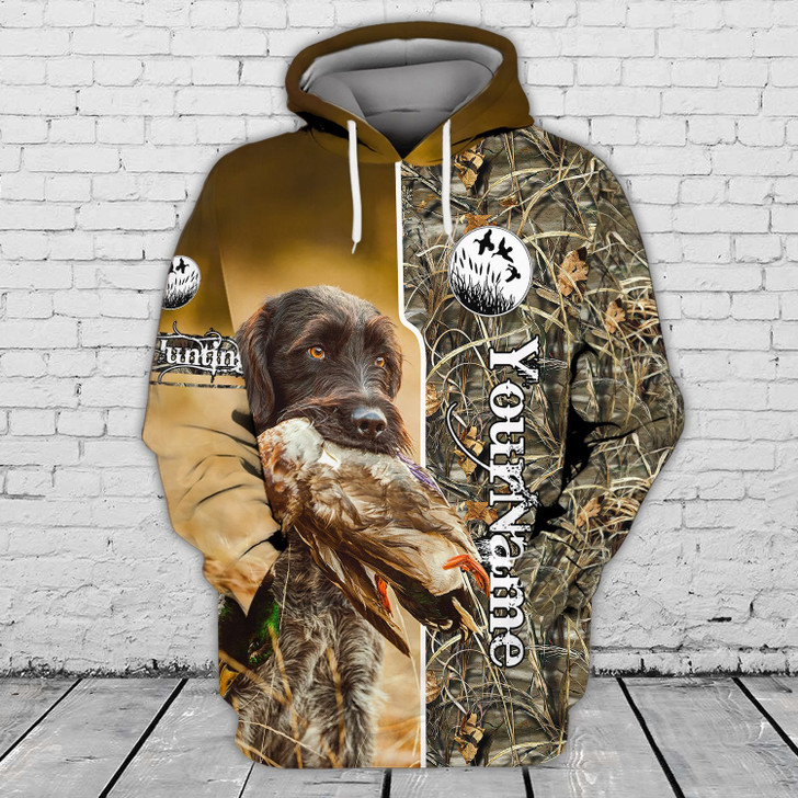 FUNSTUFFPRINT Duch Hunting - Personalized Name  3D Hoodie and Zip Hoodie