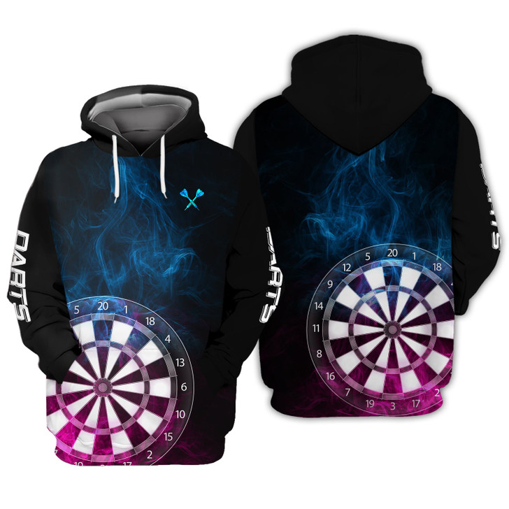 FUNSTUFFPRINT  Darts Dark  3D Hoodie and Zip Hoodie