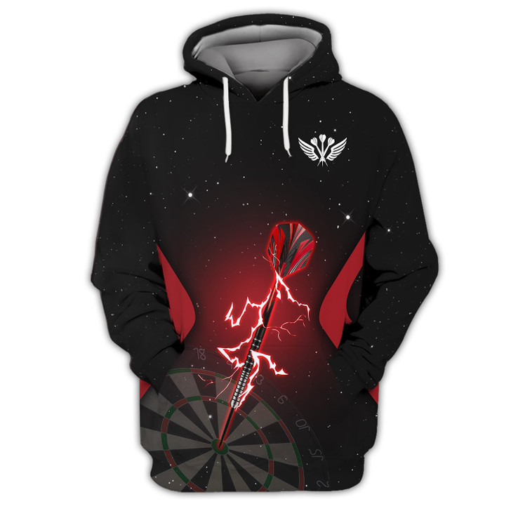 FUNSTUFFPRINT Darts Skeleton  3D Hoodie and Zip Hoodie