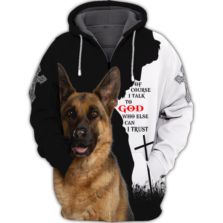 FUNSTUFFPRINT German Shepherd  3D Hoodie and Zip Hoodie