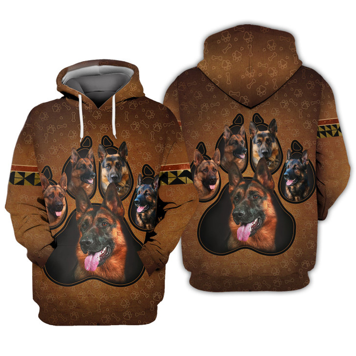 FUNSTUFFPRINT German Shepherd  3D Hoodie and Zip Hoodie