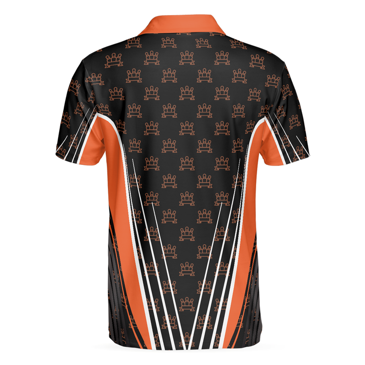Happy Halloween And Happy Bowling Men Polo Shirt, Short Sleeve Bowling Shirt For Men, Gift For Bowling Lovers