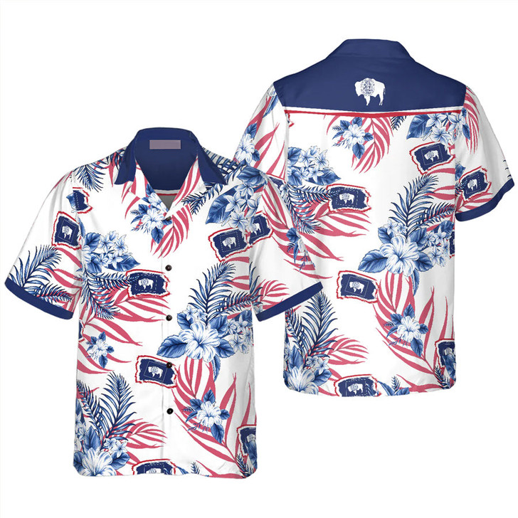 Wyoming Proud Hawaiian Shirt, Wyoming summer shirt, Hawaiian shirt for Men, Women, Adult