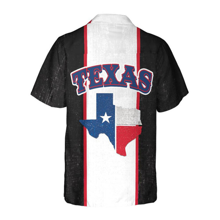 Patriotic Texas Map Hawaiian Shirt, Texas Flag Pattern State Of Texas Map Shirt, Proud Texas Shirt For Men