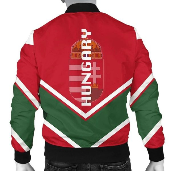FUNSTUFFPRINT Hungary Coat Of Arms Men Bomber Jacket Lucian Style J5W Bomber Jacket