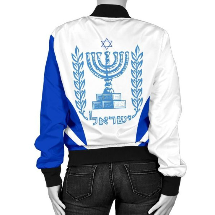 FUNSTUFFPRINTI Israel Bomber Jacket Active Women A10 Bomber Jacket