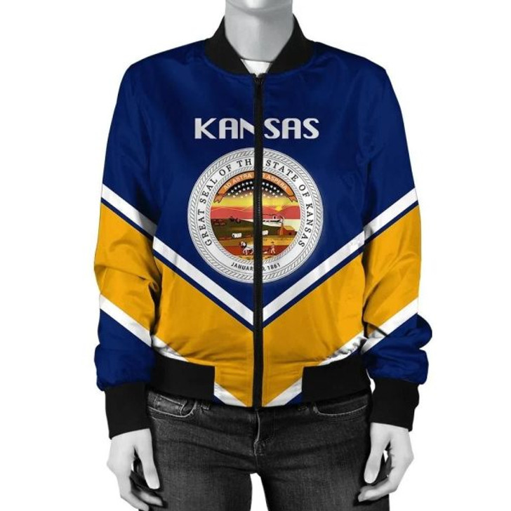 FUNSTUFFPRINTI  Jersey Coat Of Arms Women Bomber Jacket Lucian Style JW5 Bomber Jacket