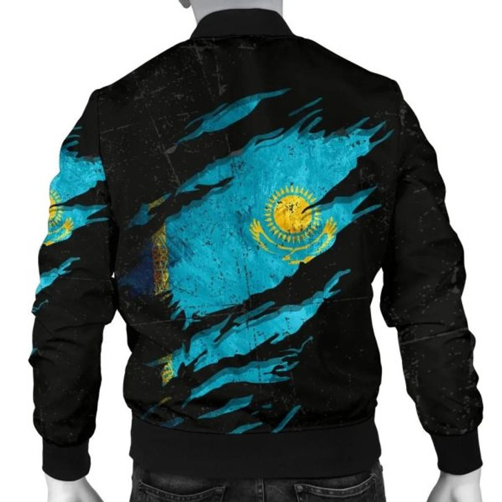 FUNSTUFFPRINTI Kazakhstan In Me Men’s Bomber Jacket – Special Grunge Style A31 Bomber Jacket