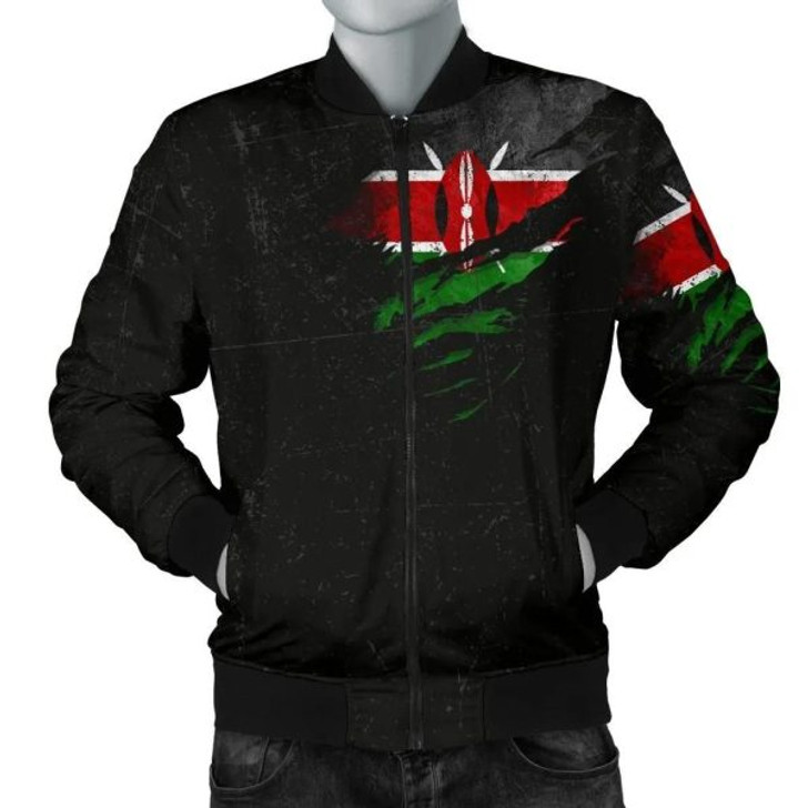 FUNSTUFFPRINTI Kenya In Me Men’s Bomber Jacket- Special Grunge Style A31 Bomber Jacket