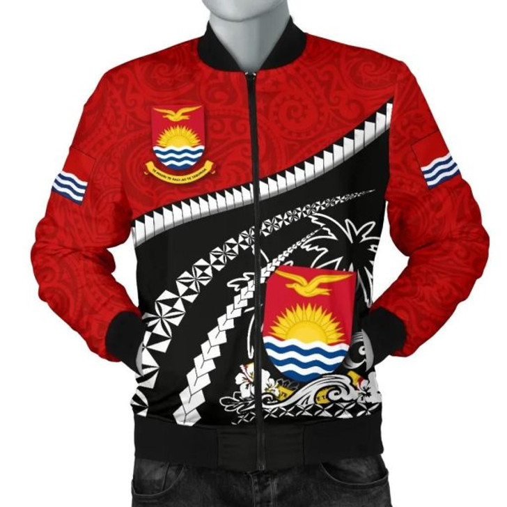 FUNSTUFFPRINTI Kiribati Men Bomber Jacket – Road to Hometown K4 Bomber Jacket