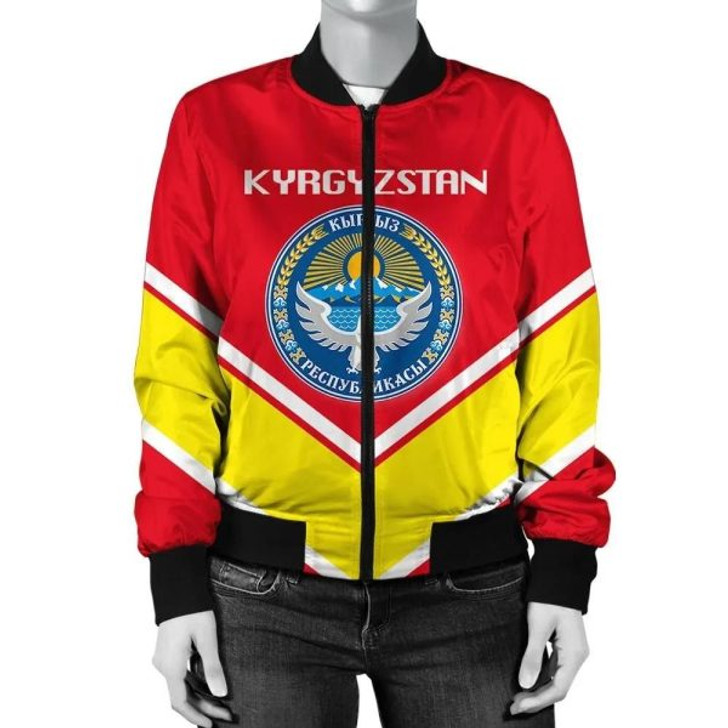 FUNSTUFFPRINTI Kosovo Coat Of Arms Women Bomber Jacket Lucian Style JW5 Bomber Jacket