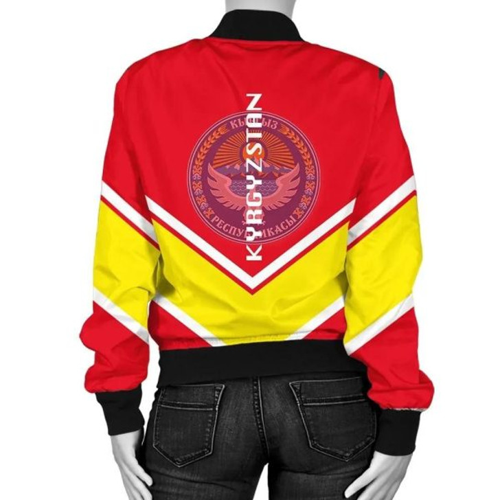 FUNSTUFFPRINTI Kosovo Coat Of Arms Women Bomber Jacket Lucian Style JW5 Bomber Jacket
