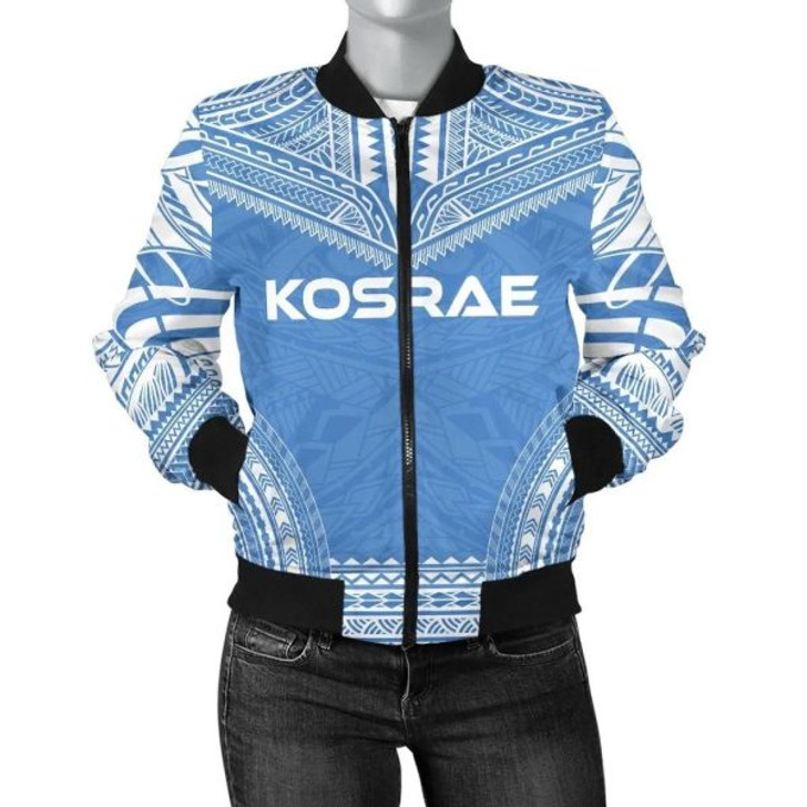 FUNSTUFFPRINTI Kosrae Flag Polynesian Chief Women’S Bomber Jacket – Bn10 Bomber Jacket