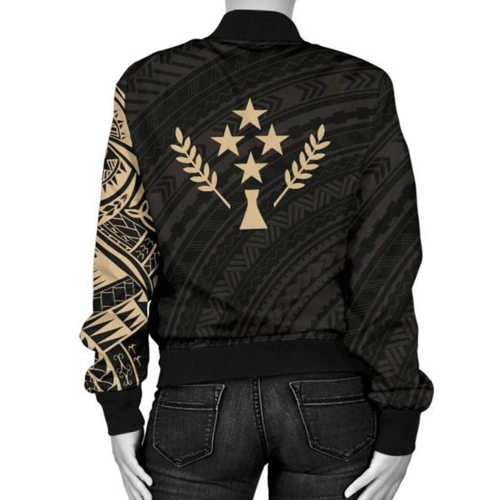 FUNSTUFFPRINTI Kosrae Micronesia Tattoo Women’s Bomber Jacket A7 Bomber Jacket