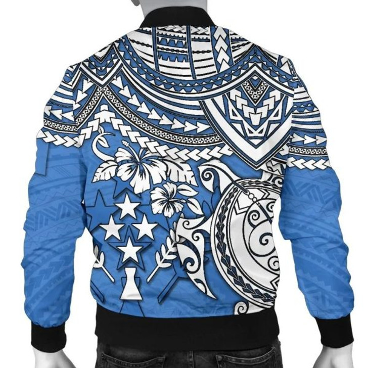 FUNSTUFFPRINTI Kosrae Polynesian Bomber Jacket (Men) – Polynesian Turtle – BN15 Bomber Jacket