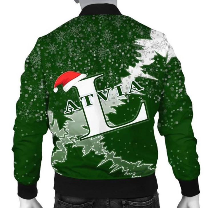 FUNSTUFFPRINTI Latvia Christmas Coat Of Arms Men Bomber Jacket X Style J78 Bomber Jacket