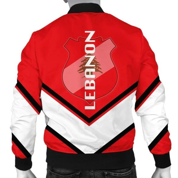 FUNSTUFFPRINTI Lebanon Coat Of Arms Men Bomber Jacket Lucian Style J5W Bomber Jacket