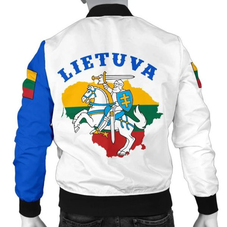 FUNSTUFFPRINTI Lithuania Men’s Bomber Jacket Vytis Lietuva K4 Bomber Jacket