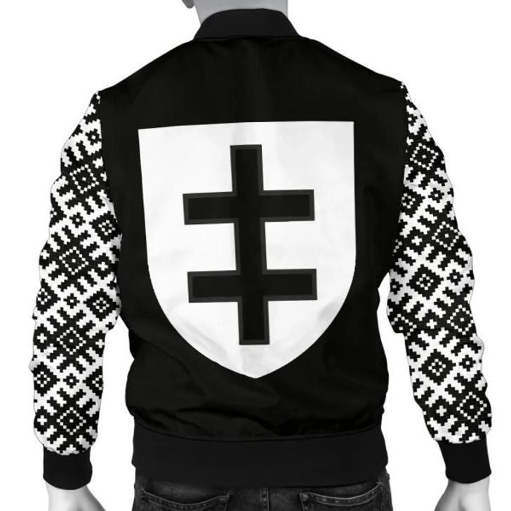 FUNSTUFFPRINTI Lithuania Vytis Pattern Men’s Bomber Jacket TH5 Bomber Jacket