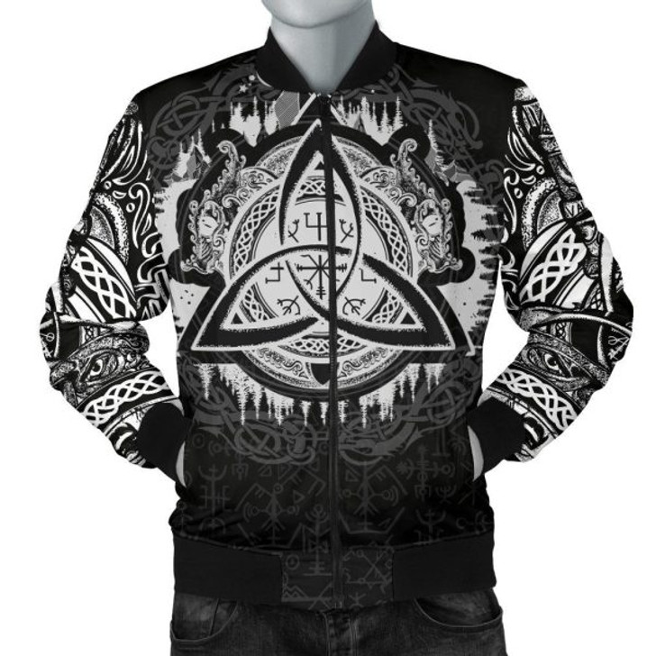 FUNSTUFFPRINTI Men’s Bomber Jacket – Dragon Celtic A31 Bomber Jacket