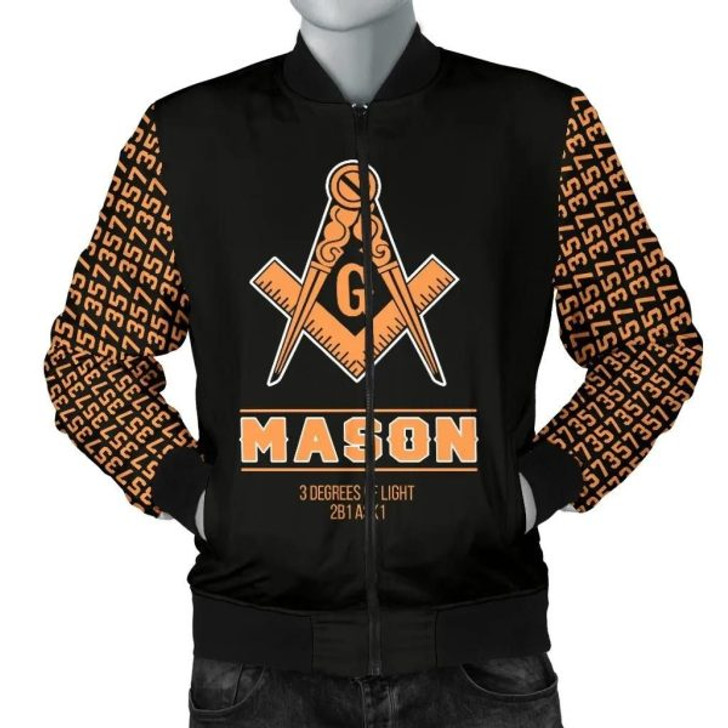 FUNSTUFFPRINTI Masonic Men’s Bomber Jacket A27 Bomber Jacket