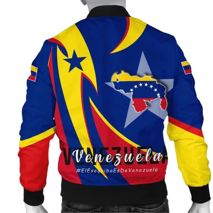 FUNSTUFFPRINTI Men’s Bomber Jacket – Venezuela In My Heart A30 Bomber Jacket