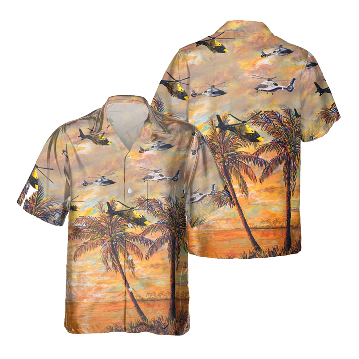 Airbus H-160 Pocket Hawaiian Shirt, Hawaiian Shirt for Men Dad Veteran, Patriot Day
