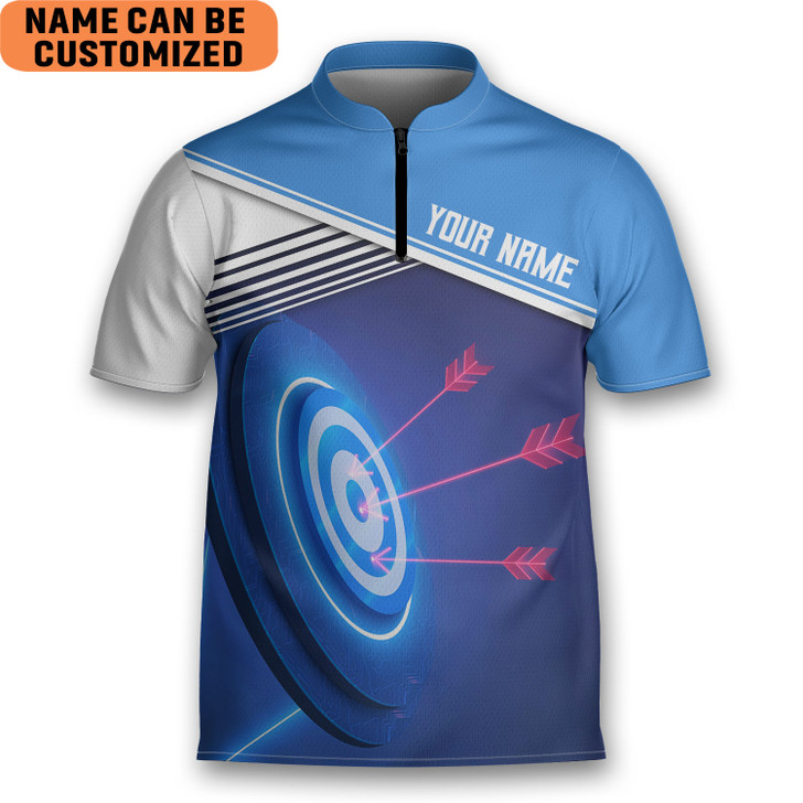 Custom Personalized Best Archery Ever, Archery Team Uniform Shooter Archery Jersey Zipper Shirt
